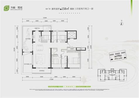 呼和浩特万锦·宽阅3室2厅2卫户型图 呼和浩特楼盘网