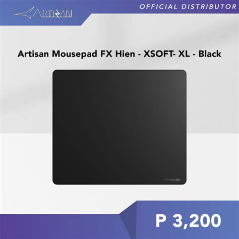 ARTISAN Mousepad FX Hien - XSoft - XL - Black | Lazada PH