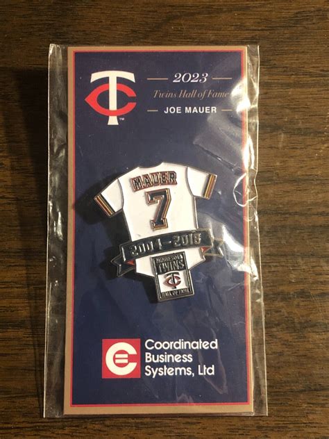 2023 Minnesota Twins Joe Mauer Hall Of Fame Pin SGA EBay