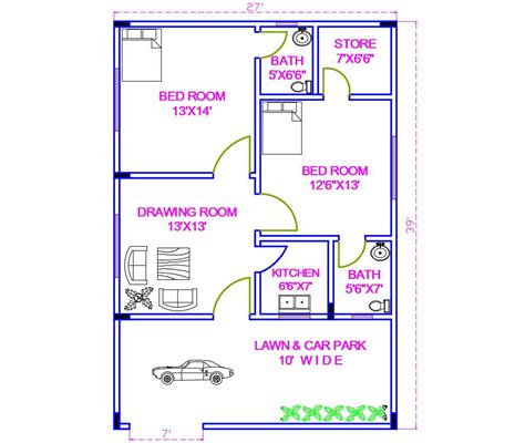 Simple House Design With Floor Plan 2 Bedroom View Designs For 2