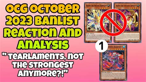 Yu Gi Oh OCG October 2023 Banlist Reaction And Analysis YouTube