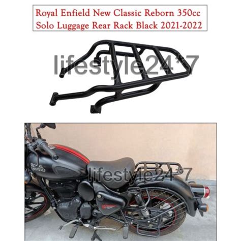 Royal Enfield Solo Rear Luggage Rack Black For New Classic Reborn