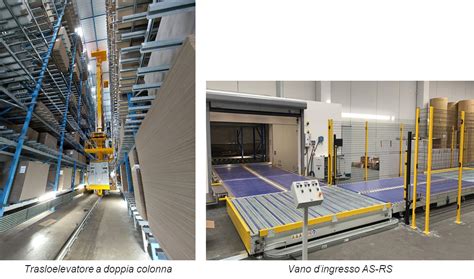 Magazzino Automatico Nel Settore Del Cartone Logistica Efficiente