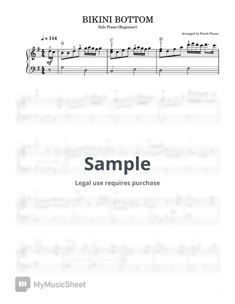 Spongebob Squarepants Bikini Bottom 악보 by frankpisani