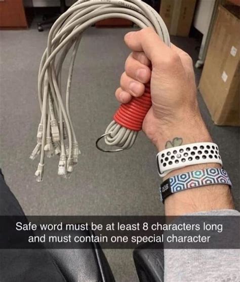 Safe Word Must Be At Least 8 Characters Long And Must Contain One