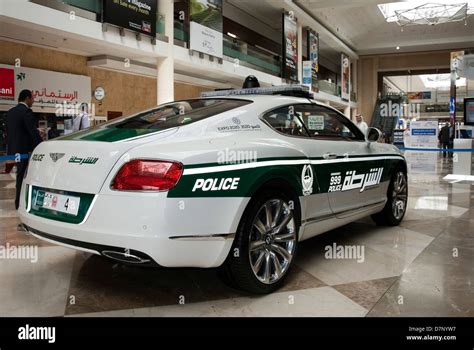 Dubai Police Bentley Continental GT Coupe Patrol Car Stock Photo Alamy