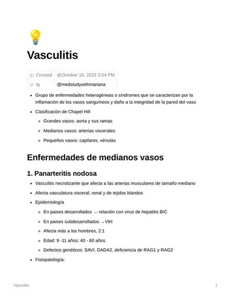 Vasculitis Mariana Ju Rez Recinos Udocz