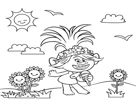 Trolls World Tour Coloring Pages Printable For Free Download