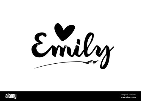 Dise O Del Nombre De Emily Im Genes Recortadas De Stock Alamy