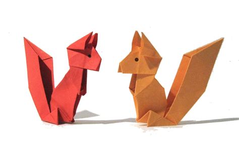 Origami Squirrel - Easy Origami Tutorial - How to make an origami squirrel