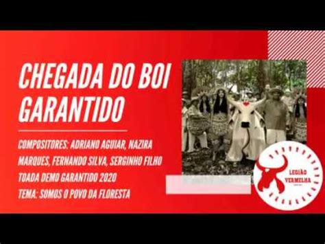 Toada Demo Oficial Garantido 2020 Chegada Do Boi Garantido YouTube