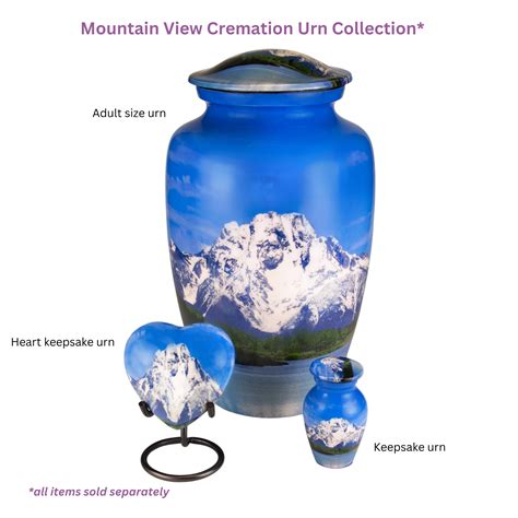 Mountain View Cremation Urn | Adult Urn for Ashes