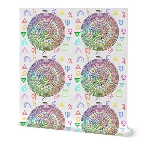 Astrology Chart Wallpaper Spoonflower