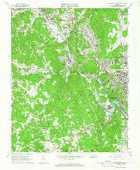 Map of Martinsville West, Henry County, VA in 1965 | Pastmaps