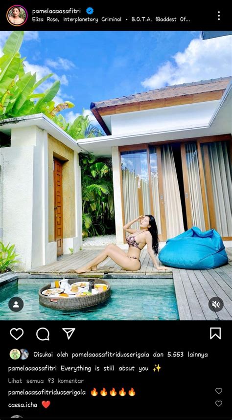 Pose Hot Pakai Bikini Pamela Safitri Pamer Body Aduhai Bikin Netizen Galfok Mata Line Indonesia