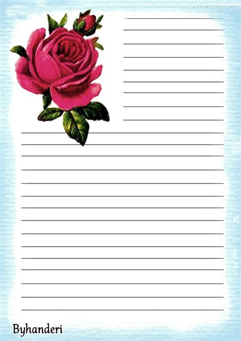 Byhanderi Writing Paper Printable Stationery Decoupage Paper