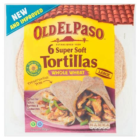 Old El Paso Whole Wheat Tortilla 350g Centra