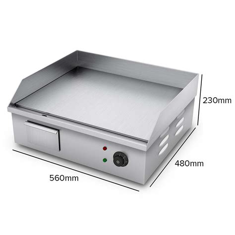 Electric Stainless Steel Flat Griddle Plate Oz BBQ Shop