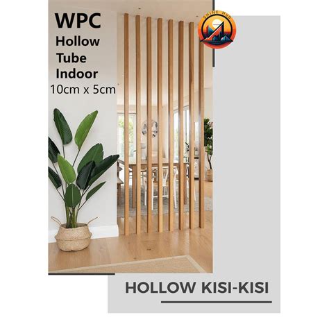 Jual Panel Kisi WPC Hollow Tube Partisi Kisi Kisi Square Indoor