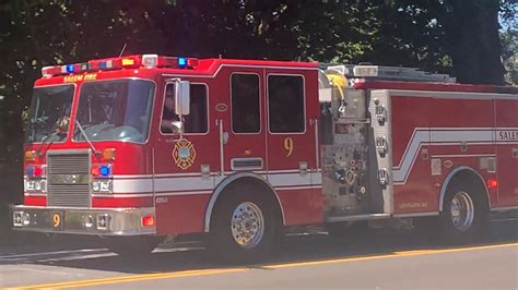 Salem Fire Department Engine 9 Responding Code 3 Youtube