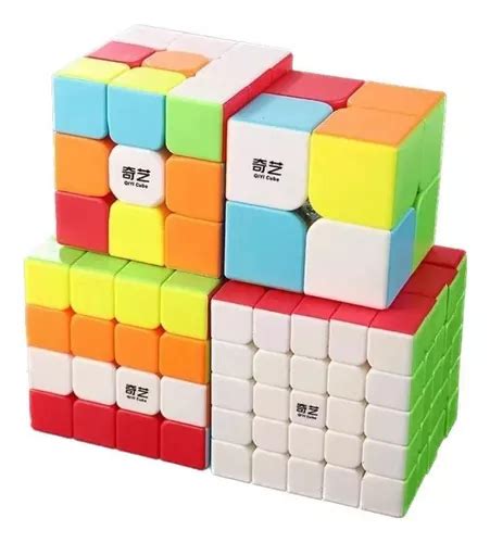 Paquete De 4 Cubo Mágico Moyu Mf 2x2 3x3 4x5 Cuotas sin interés