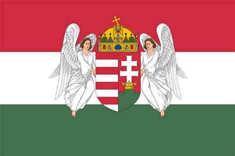 Flag of the Hungarian part of Austria-Hungary : r/vexillology