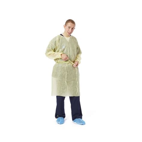 Medline Lightweight Multi Ply Fluid Resistant Isolation Gown