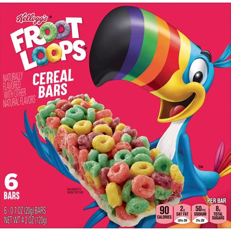 Kelloggs Froot Loops Original Cereal Bars 42 Oz Shop Granola