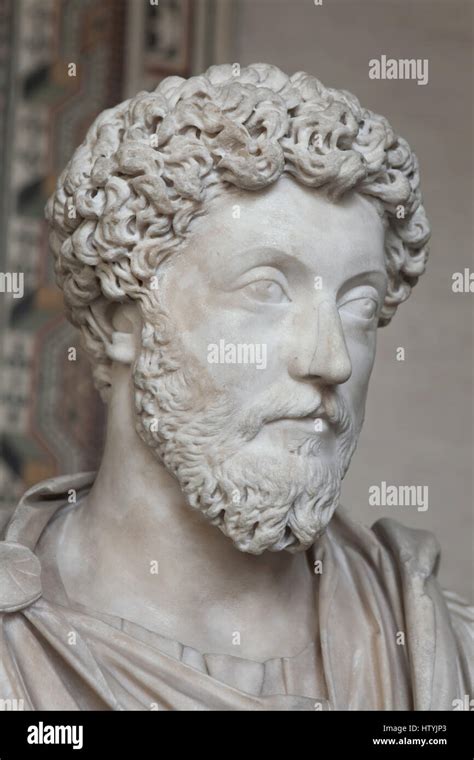 Bust Of Roman Emperor Marcus Aurelius Hi Res Stock Photography And