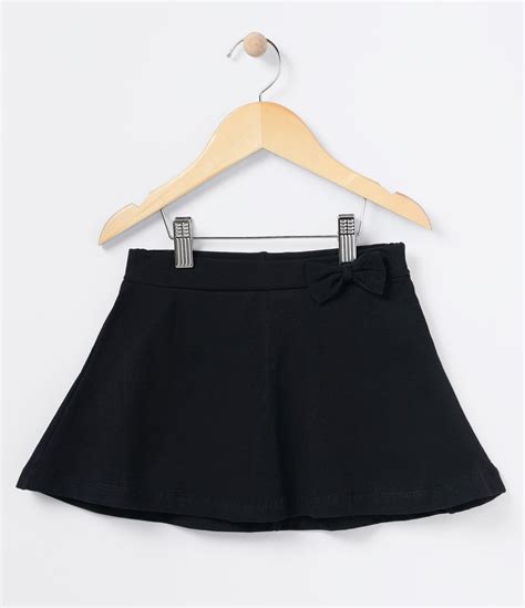 Short Saia Infantil B Sico Tam A Anos Preto