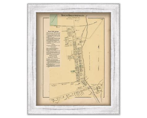 MOUNT HOLLY SPRINGS, Pennsylvania 1872 Map - Replica or Genuine Original