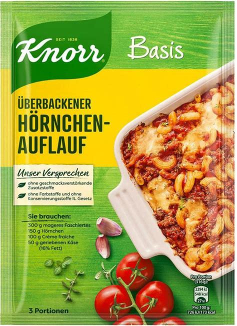 Knorr Basis für Überbackener Hörnchen Auflauf Online von BILLA