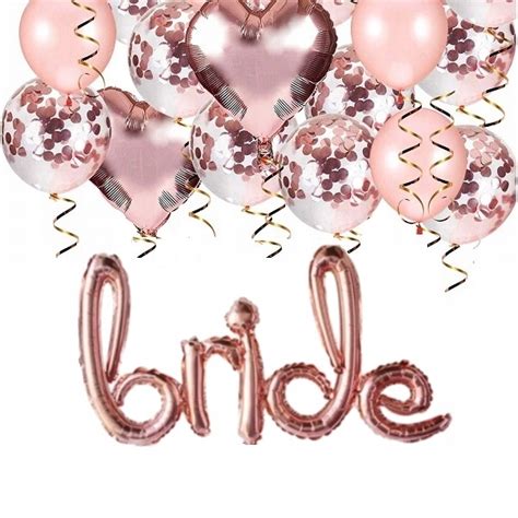 Balony Bride To Be Na Wiecz R Panie Ski Gold Rose Allegro Pl