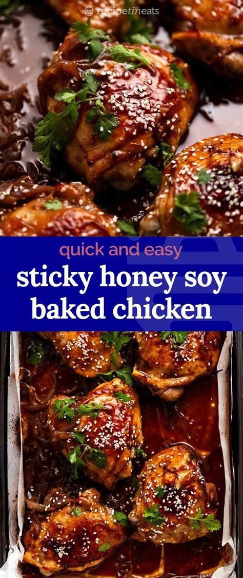 Sticky Honey Soy Chicken Baked Artofit