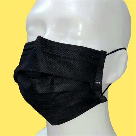 Маска черная с угольным фильтром Active Carbon Универсальный Unigloves ...