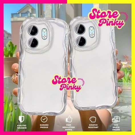 Jual Case Infinix Smart Infinix Hot I Casing Motif Butterfly Cute Pink Transparant Melting