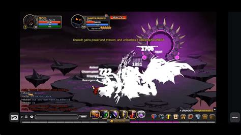 Aqw Kill Champion Drakath Very Easy Boss Youtube