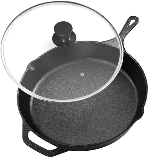 Snapklik Utopia Kitchen Saute Fry Pan Pre Seasoned Cast Iron