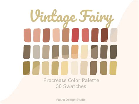 Procreate Color Palette Pastel Fairy Graphic By Pakka Design Studio