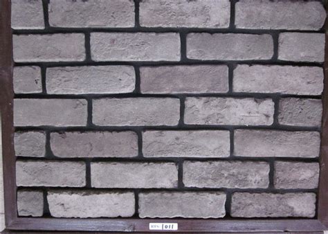 Frost Resistance Gray Artificial Faux Exterior Brick For Wall Decoration