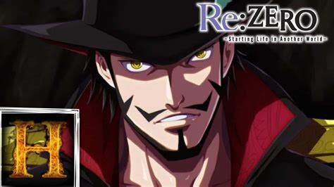 Re Zero React A Subaru As Dracule Mihawk One Piece I TAKA NO ME I