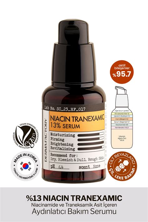 Derma Factory Niacinamide Ve Tranexamic Acid Ayd Nlat C Serum Derma