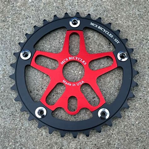 Mcs Alloy Chainring And Spider Combo Sprocket Bmx Bike Bicycle Sprockets Se Haro Ebay