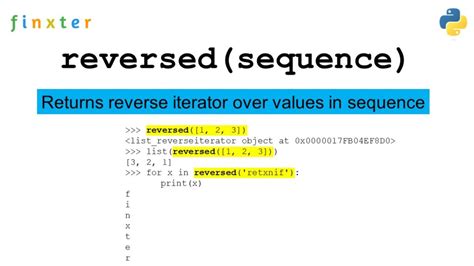 Python Reversed A Simple Guide With Video Be On The Right Side Of