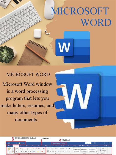 Ms Word Parts Pptx Pdf