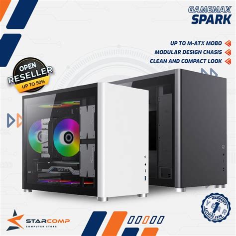 Jual GameMax Spark M ATX Casing PC Gaming Computer Case Di Lapak