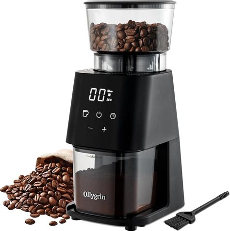 Amazon HOMOKUS Electric Burr Coffee Grinder Adjustable Burr Mill