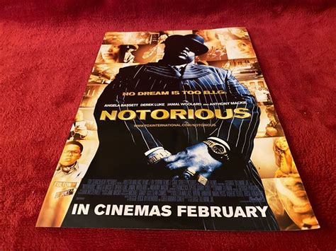 Framed Movie Advert 11x9 Notorious Angela Bassett Derek Luke Jamal