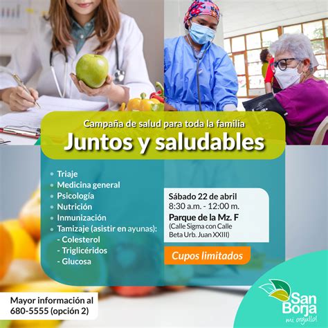 Muni San Borja On Twitter Cuidamos Tu Salud Y La De Tu Familia