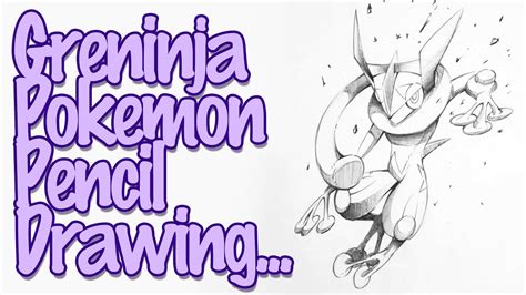 How To Draw Greninja Pokemon Pencil Drawing Youtube